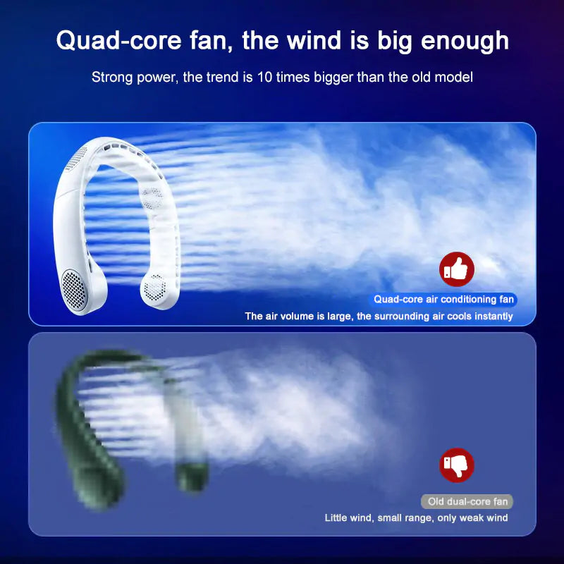 Neck Bladeless Fan Face cooling Fan