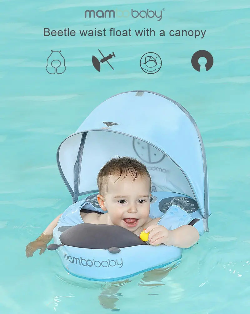 Baby Swimming Ring Float With Sunshade