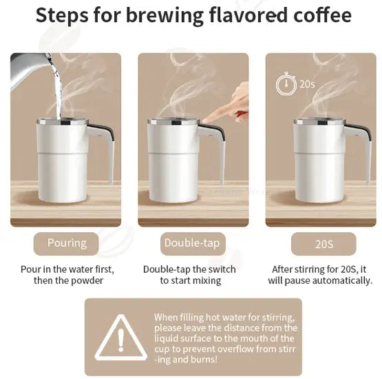 Temperature marker with Automatic Magnetic beautiful stirring cup