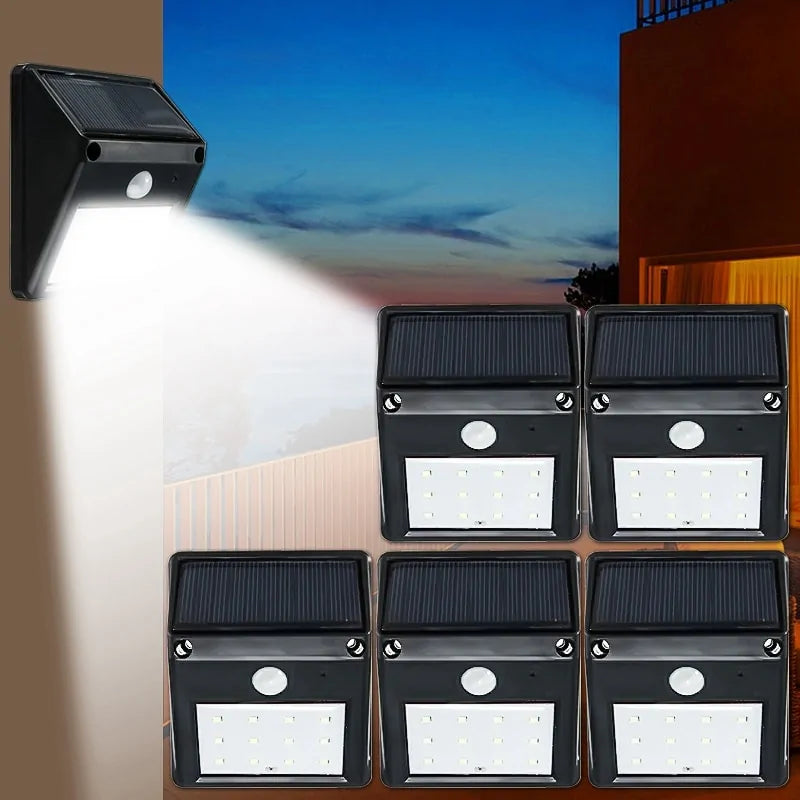 12 LED Solar Motion Sensor Wall Light