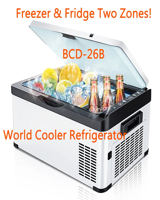 Portable 26Liters Auto Car Refrigerator DC12V24V Compressor with Quick Refrigeration