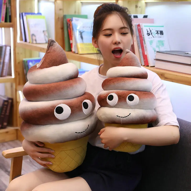 Simulation Hamburger Plush Toys Soft Food Sausage Popcorn Ice Cream Doll Pillow Girls Sofa Cushion Stuffed Birthday Gifts