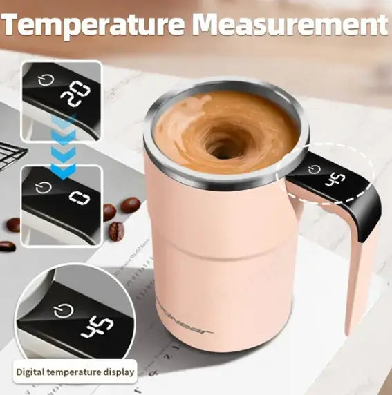 Temperature marker with Automatic Magnetic beautiful stirring cup