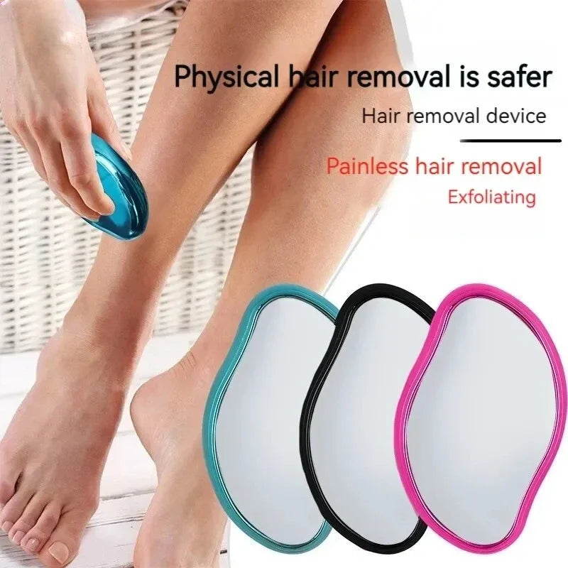 Nano Glass Epilator Exfoliator Senseless Hair Removal Tool Painless Hair Removal No Skin Damage Hair Sharpener Unisex Home Use