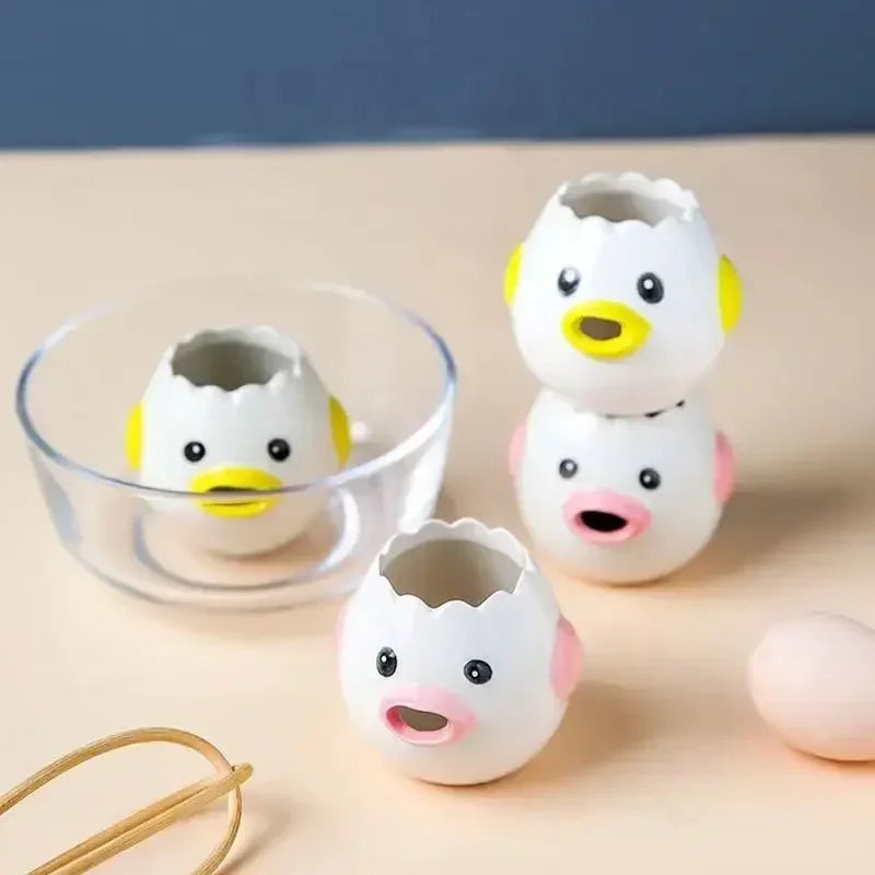 Egg White Separator Cute Cartoon Model Kitchen Accessories Easy Separation of Egg Whites and Yolks Ceramics Cooking Kitchen Tool