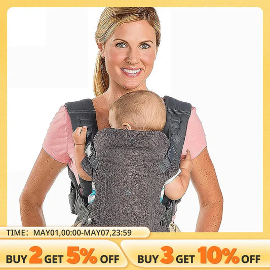 Advanced 4-in-1 Baby Carrier Strap Multifunctional Convertible And Washable Ergonomic Lumbar Stool Baby Carrier Strap