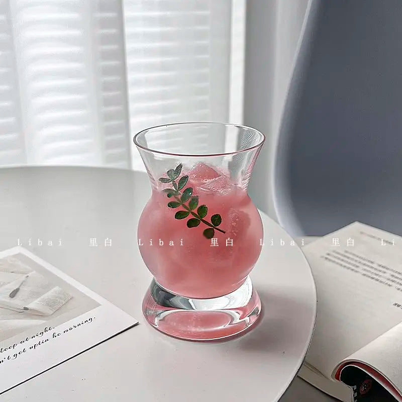 Mugs Design Candy Glass Simplicity Drinkware 2023 Advanced Sense Fruit Juice Coffee Milk Cup Simple Kitchen Household