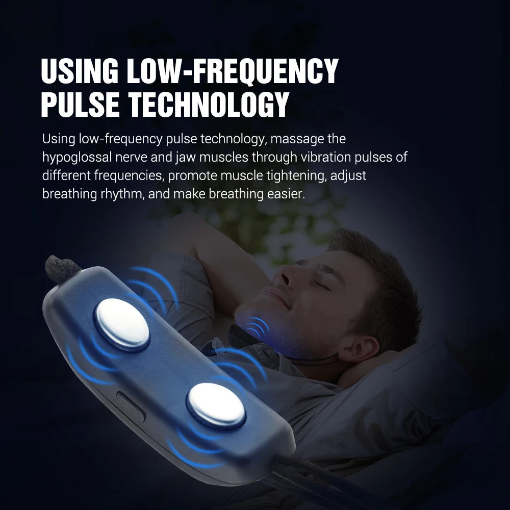 Electric Anti-snoring Breathing Corrector Sleep Intelligent Anti Snore Massager Device Corrects Snoring Care USB Charging