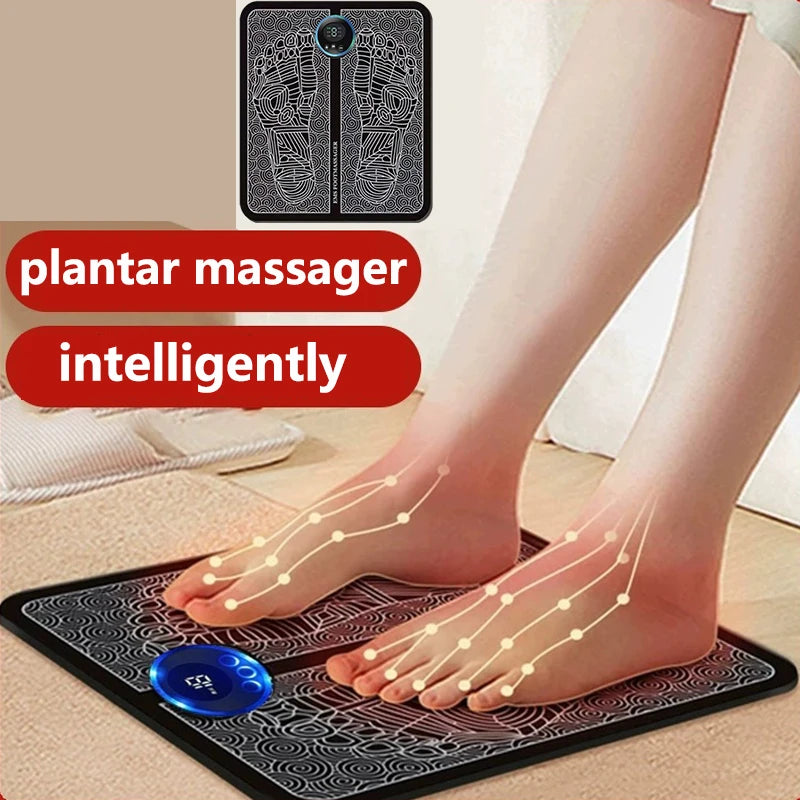 Electric Foot Massager Mat EMS Neck Massager Rechargeable Feet Massage Pad Home Use Massage Tools Relieve Foot And Neck Pain