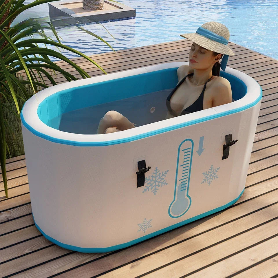 High Quality Portable Inflatable Bathtub Pool Large Capacity Inflatable Ice Bath Cold Plunge Tub