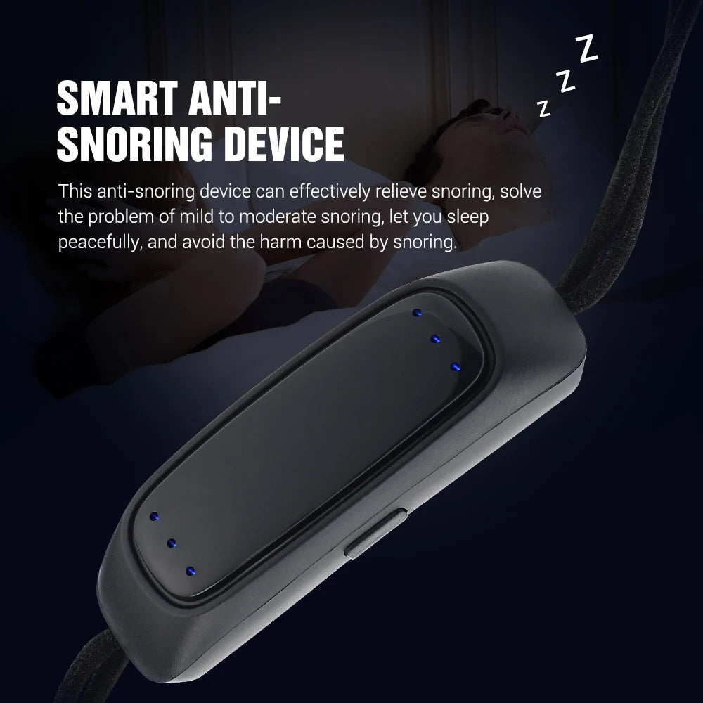 Electric Anti-snoring Breathing Corrector Sleep Intelligent Anti Snore Massager Device Corrects Snoring Care USB Charging