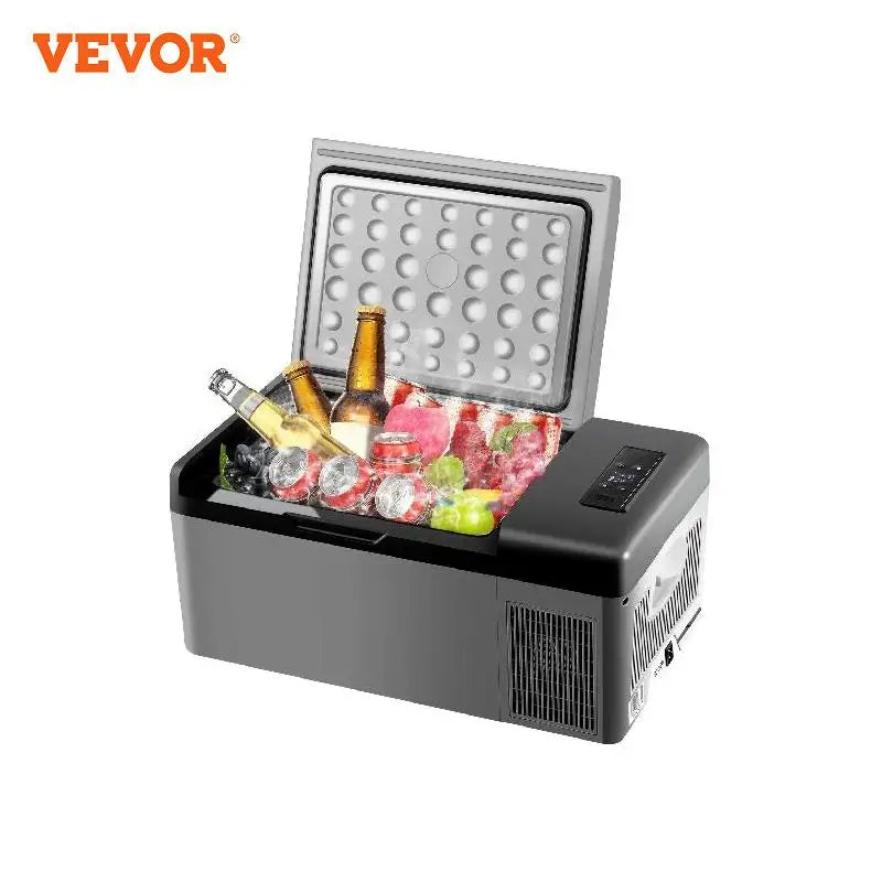 VEVOR 15L 95L Car Refrigerator Portable Fridge Freezer 12/24V DC 110-240 AC for Home  Outdoors RV Boat Camping Traveling Use